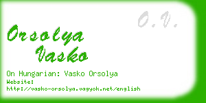 orsolya vasko business card